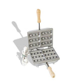CBE Electric Waffle Pizzelle Maker 6 Sponge fingers