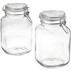 Italian Glass Preserving Jar FIDO with Hermetic Lid