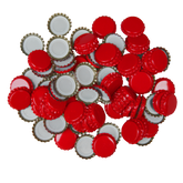 Italian Red Crown Seals for Beer Bottles Diam 26mm