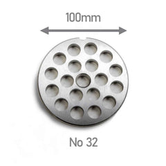 Salvinox Italian Meat Grinder Plate No 32 With Hub