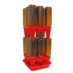 Bottle Drainer 18 -with 2 x 9 bottles with Tray
