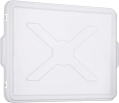 9L White Plastic Stackable Crate and Lid