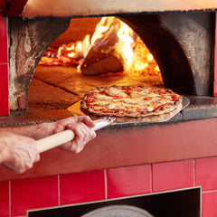Aluminium Pizza Lifter Paddle with wood handle