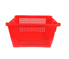 Italian Red Crate 40Lt Perforated Wall - Solid Base