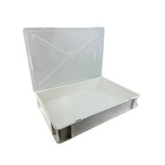 White Plastic Stackable Crate and/or Lid